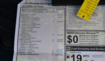 2013 BMW 750I MSPORT 20S full