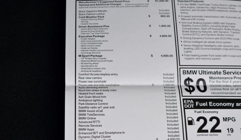 2014 BMW 740LI XDRIVE MSPORT EXECUTIVE full