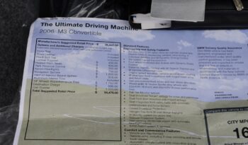 2006 BMW M3 6-Speed Manual Convertible full