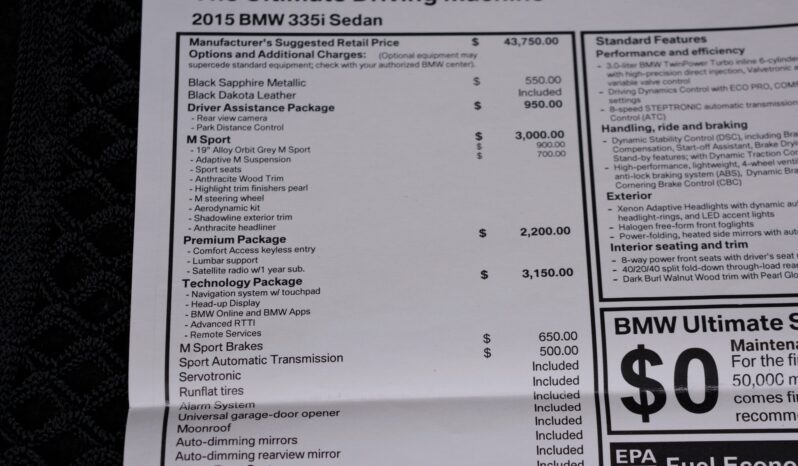 2015 BMW 335I M SPORT full