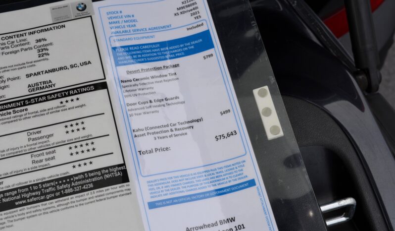 2021 BMW X5 XDRIVE40I 3RD ROW SEAT full